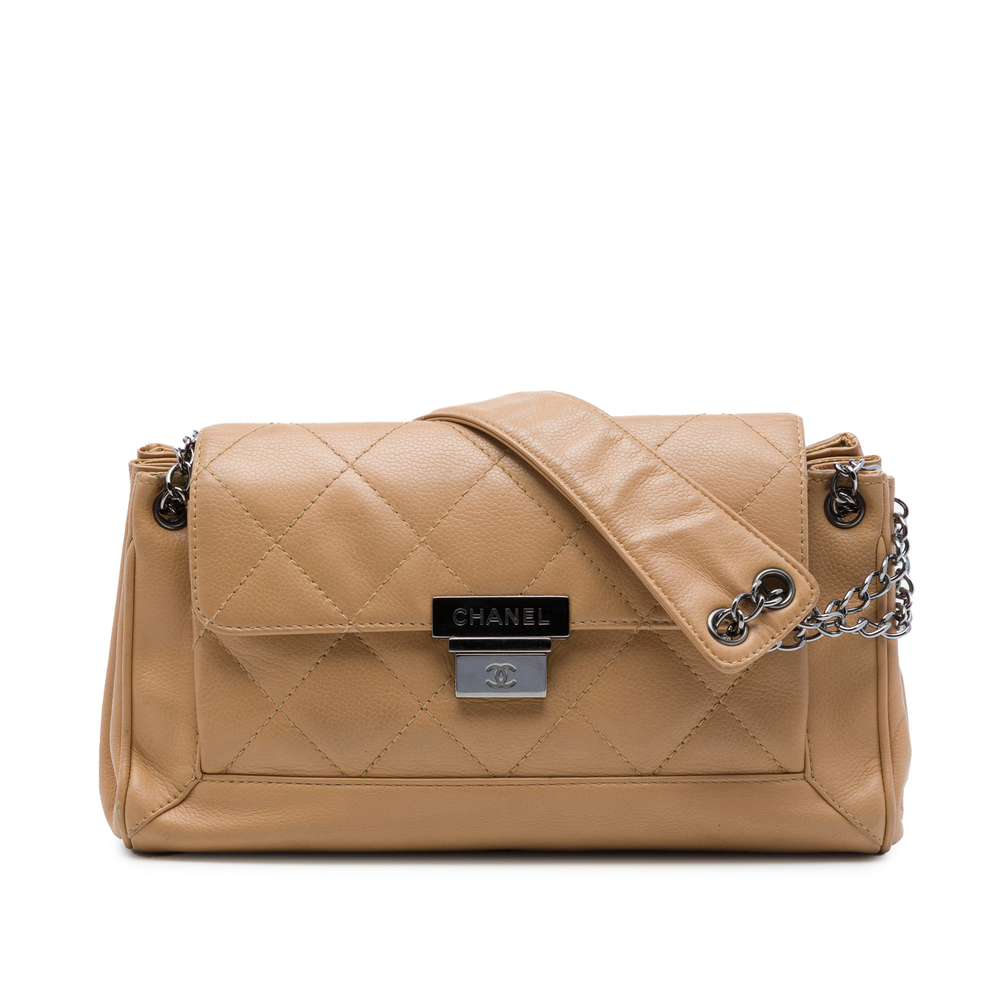 Pre-Loved Chanel Small Quilted Caviar Accordion Flap